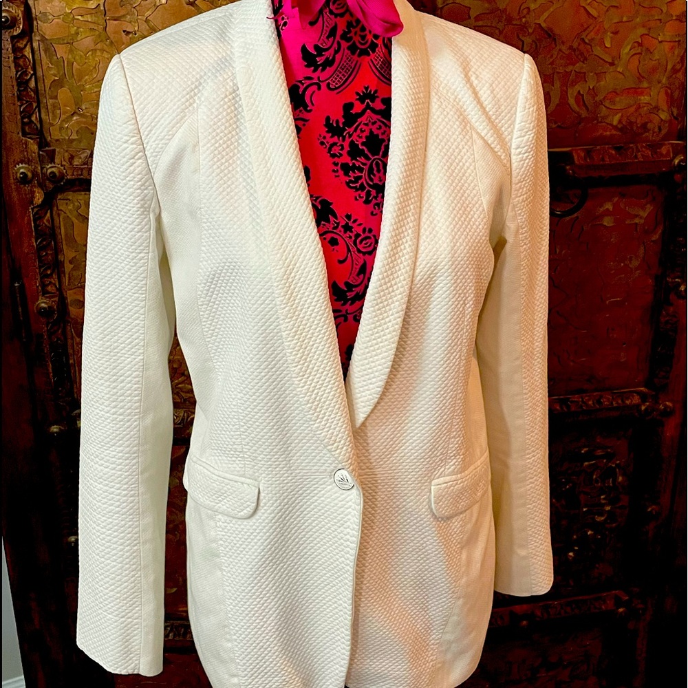 rag & bone Cream Textured Blazer